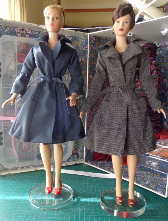 April Showers Modern Trenchcoat by DBDoll Patterns, sewn for Tyler Wentworth by Deborah Cooke
