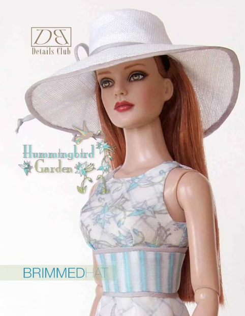 DBD brimmed hat pattern for 16" dolls