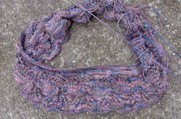 Caitlin Hunter's Tegna knit by Deborah Cooke in Koigu KPPPM