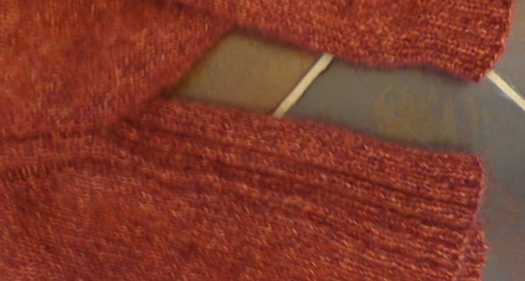 No. 9 sweater from My Favourite Things knit with modifications in Kidsilk Haze Trio by Deborah Cooke