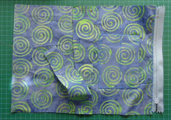 batik lining for felted purse by Deborah Cooke