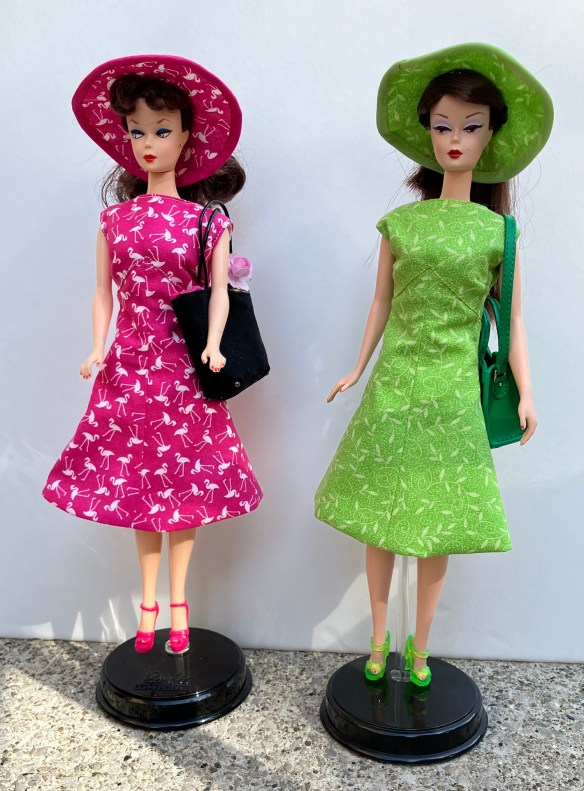 Vogue 7010 for Barbie view C (front view) sewn by Deborah Cooke