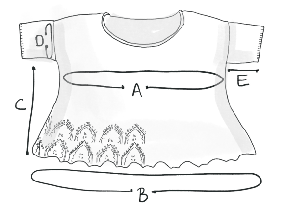 schematic for Tegna pullover