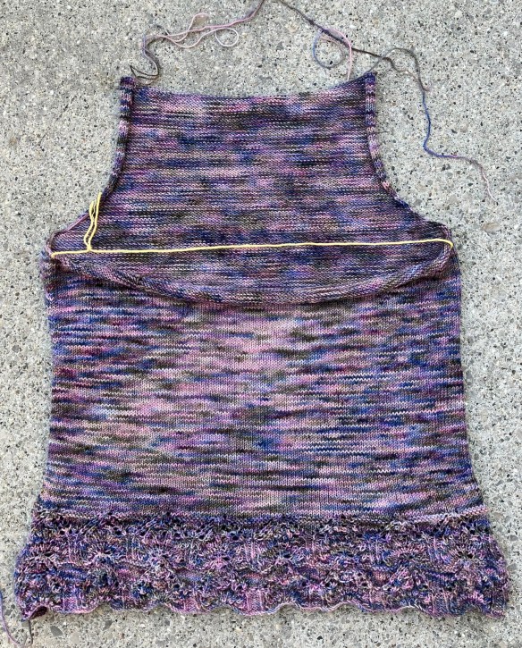 Caitlin Hunter's Tegna knit by Deborah Cooke in Koigu KPPPM