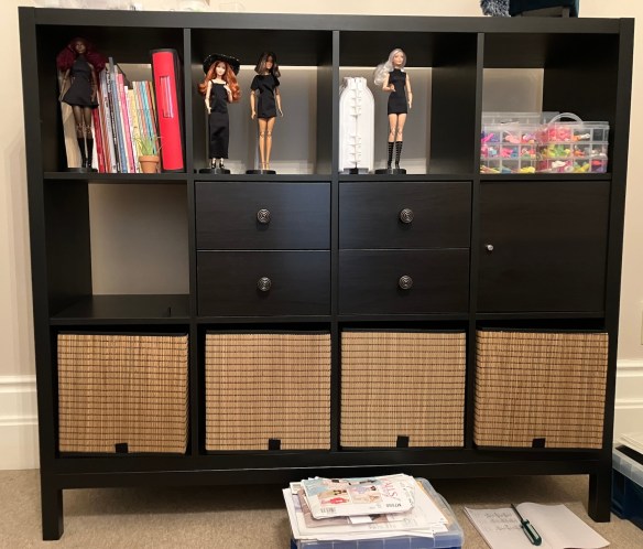 Storage for Deborah Cooke's girls and sewing supplies