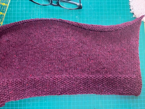 Quintessential cardigan cast on by Deborah Cooke in Jody Long Alba colourway Kilt