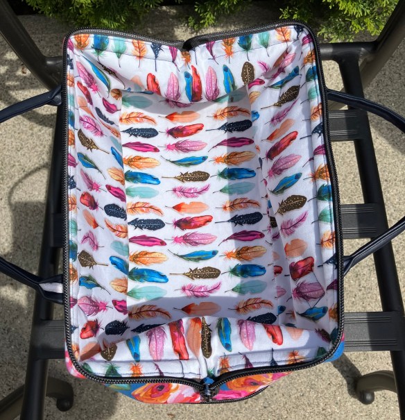 Tumbleweed Toiletry Bag, pattern by Blue Calla Designs and sewn by Deborah Cooke