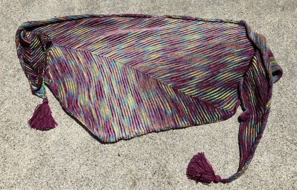 Which Way shawl knit by Deborah Cooke