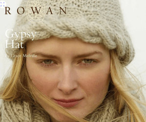 Rowan Gypsy hat designed by Grace Melville and knit it Rowan Cocoon from Rowan 48