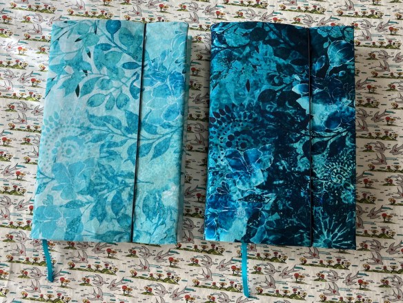 book covers sewn by Deborah Cooke