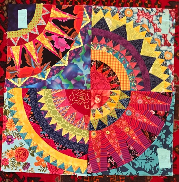 My progress on my Cinco de Mayo designed by Karen K Stone