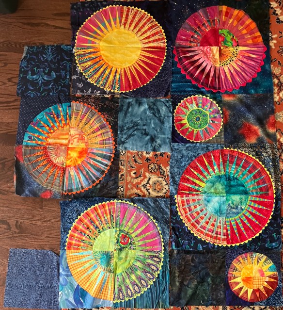 Deborah Cooke's Radiant New York Beauty quilt top