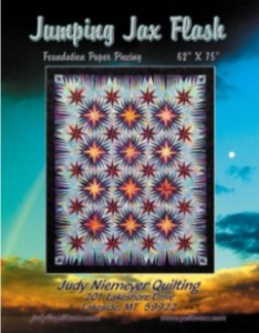 Jumping Jax Flash quilt designed by Judy Niemeyer