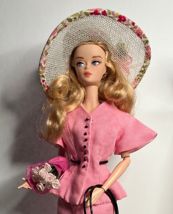 sinemay hat made for Silkstone B Best in Black by Deborah Cooke