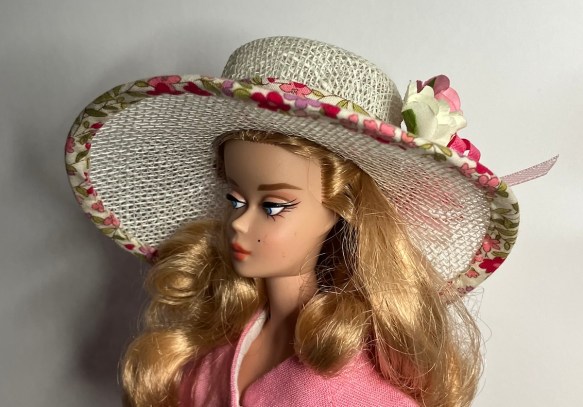 sinamay hat made for Silkstone B Best in Black by Deborah Cooke